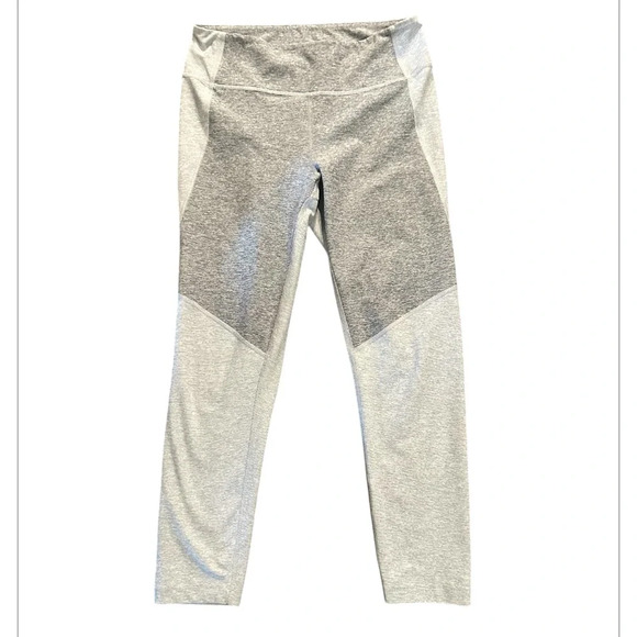 Outdoor Voices Leggings Dove and Ash Color Block 23” Inseam - Picture 4 of 7